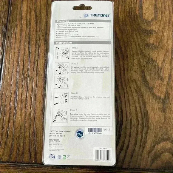 TRENDNet TC-CT68 Crimp/Cut/Strip Tool “New” - Picture 2 of 6